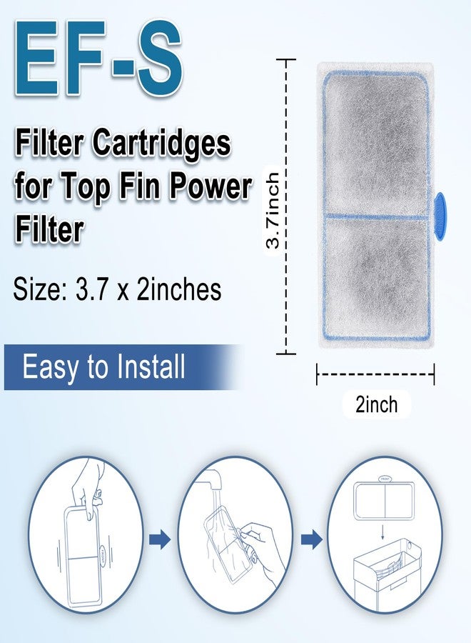 driamor 6 Pack Filter Cartridges Compatible with EF-S Element and BF5 BETTAFLO Filter, Thickened Fish Tank Replacement Filters Cartridge with Zeolite - Image 4
